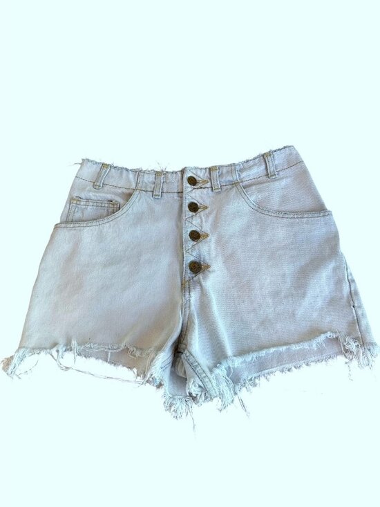 Guess Pants - Vintage Guess Georges Marciano Light Blue High Rise Cutoff Denim Shorts Size 31